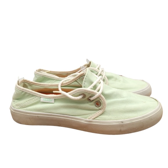 Vans  Off The Wall Shoes Sneakers Womens Size 5.5 Green Lace Up Skate SK8 721278 - Picture 1 of 11